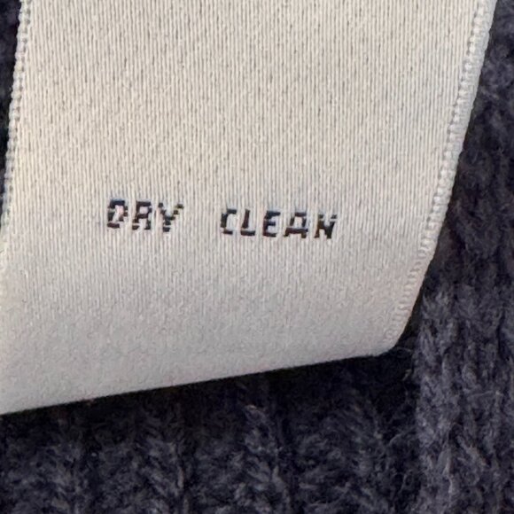 Valerie Stevens Merino Wool Extra Fine Cardigan Button Front Navy Blue Women 2X - Picture 6 of 6